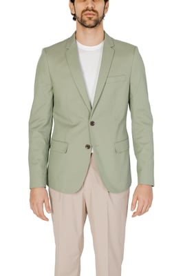 Blazer de corte casual con cierre de dos botones