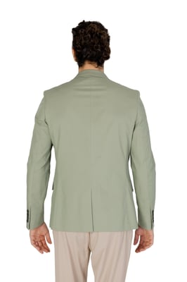 Blazer de corte casual con cierre de dos botones