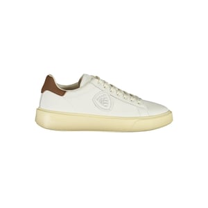 Zapatillas de Hombre de Cuero Blanco Blauer