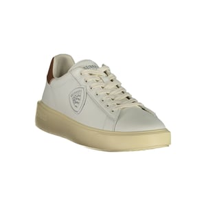 Zapatillas de Hombre de Cuero Blanco Blauer