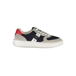 Zapatilla de Hombre de Cuero Azul Blauer