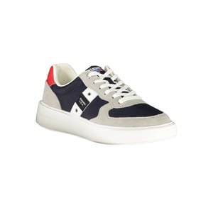Zapatilla de Hombre de Cuero Azul Blauer