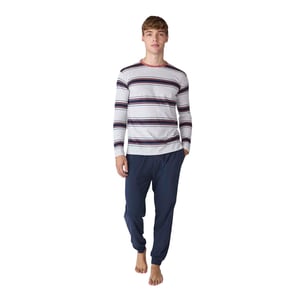 Pijama Algodón Manga Larga JJB12 para Hombre