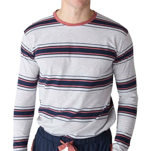 Pijama Algodón Manga Larga JJB12 para Hombre