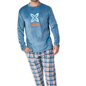 Pijama Terciopelo Manga Larga MU3 para Hombre