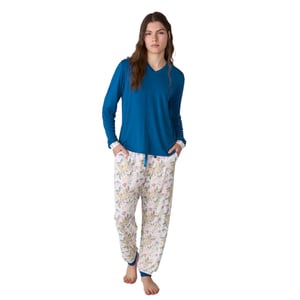 Pijama Algodón Manga Larga JJBFP0400 para Mujer