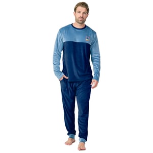 Pijama Terciopelo Manga Larga MU3 para Hombre