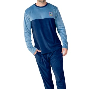 Pijama Terciopelo Manga Larga MU3 para Hombre
