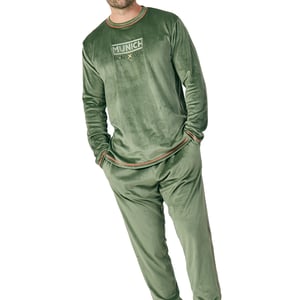 Pijama Terciopelo Manga Larga MU3 para Hombre