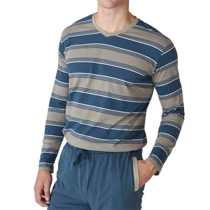 Pijama Algodón Manga Larga JJB18 para Hombre