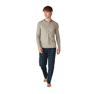 Pijama Algodón Manga Larga JJBFP5602 para Hombre