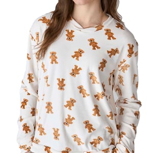 Pijama Terciopelo Manga Larga JJB4 para Mujer