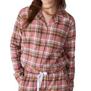 Pijama Algodón Camisero de Manga Larga JJB3 para Mujer