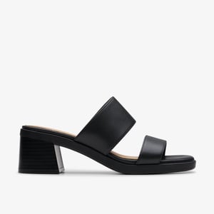 Sandalias de Cuero Negro Jaylan Dusk
