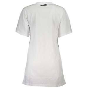 Vestido de camiseta con bordado de cabeza de tigre