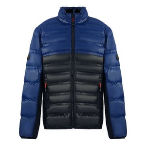 Chaqueta Azul De Plumón De Fibra Acolchada Penton De Michael Kors