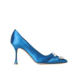 Zapatos de tacón de satén Manolo Blahnik Maida 090