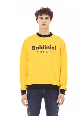 Sudadera amarilla con cuello redondo