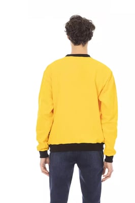Sudadera amarilla con cuello redondo