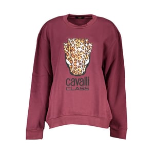 Sudadera de cuello redondo con estampado de leopardo