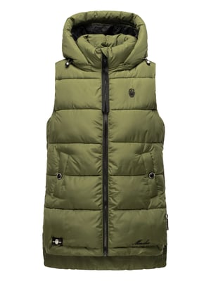 Marikoo chaleco acolchado mujer – Zarinaa ligero con capucha desmontable