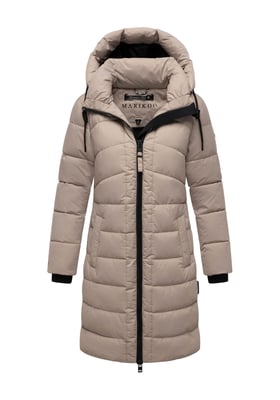 Abrigo de invierno Marikoo Kaltnäschen para mujer con capucha desmontable