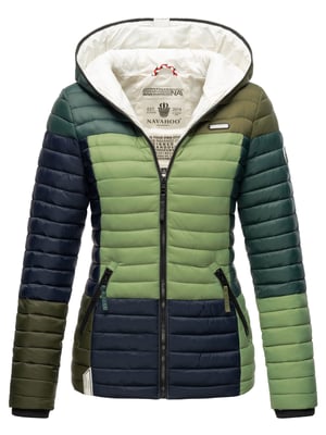 Navahoo Chaqueta acolchada Multikulti para mujer – Ligera, Moderna & Con Diseño Colour-Blocking