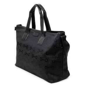 Gucci Medium Shopping Tote  en Negro Lienzo
