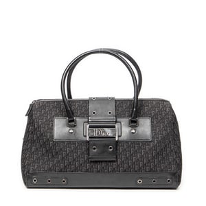 Dior Street Chic Top Handle  en Negro Lienzo
