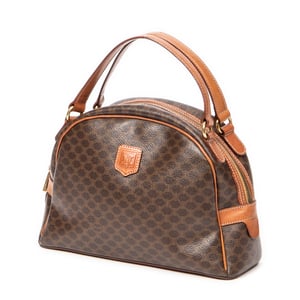 Celine Dome Top Handle  en Marrón Lona recubierta