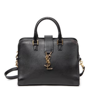 Yves Saint Laurent Baby Monogram Cabas  en Negro Piel de becerro