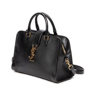 Yves Saint Laurent Baby Monogram Cabas  en Negro Piel de becerro