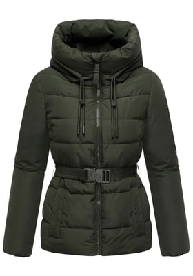 Chaqueta de invierno Marikoo Himee para mujer con cinturón y bolsillos magnéticos