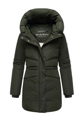 Chaqueta de invierno Marikoo Delilah para mujer con forro polar y cintura ajustable