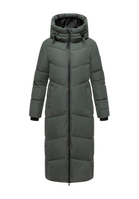 Abrigo acolchado de invierno Marikoo Firella para mujer con capucha y cremallera bidireccional