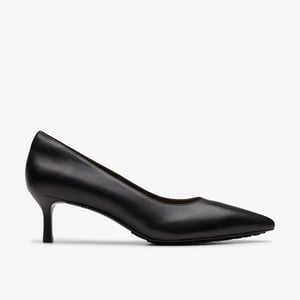 Zapatos de Cuero Negro Adela Court