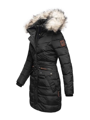 Navahoo Abrigo de Invierno Mujer Paula – Muy Cálido, Repelente al Agua & Con Cuello de Pelo Desmontable