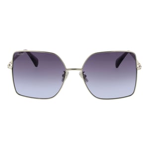 Gafas de sol con marco plateado