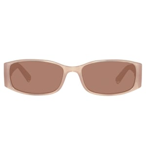 Gafas de sol rectangulares Beigebrown Gu 7259