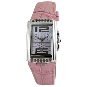 Reloj de Cuero Rosa Chronotech Ct7018b02