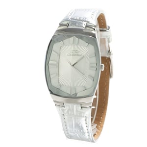 Reloj Rectangular Plateado Chronotech