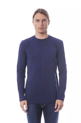 Camiseta de Manga Larga con Cuello Redondo Estilo Clásico