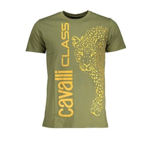 Camiseta de manga corta cuello redondo de leopardo