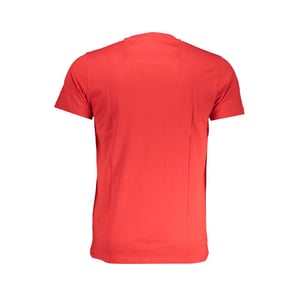 Camiseta Roja con Estampado de Leopardo