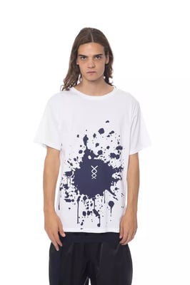 Camiseta Gráfica de Manga Corta con Cuello Redondo Ink Blot
