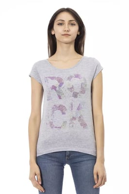 Camiseta Gráfica Floral Rock
