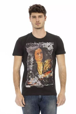 Camiseta de Manga Corta con Cuello Redondo de Arte Vintage