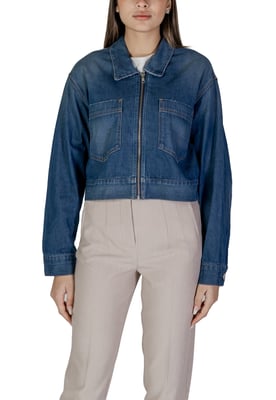 Chaqueta de mezclilla estilo corto