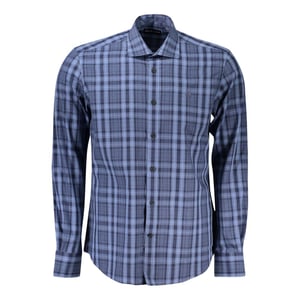 Camisa de cuadros de corte clásico de manga larga