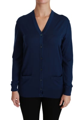 Cárdigan de lana merino con cuello en V